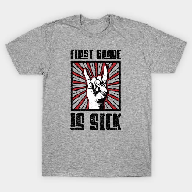 1st Grade is Sick - Red - Barn Shirt USA T-Shirt by Barn Shirt USA